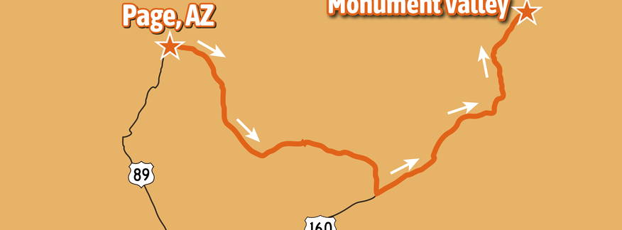 Cover for Page, AZ to Monument Valley