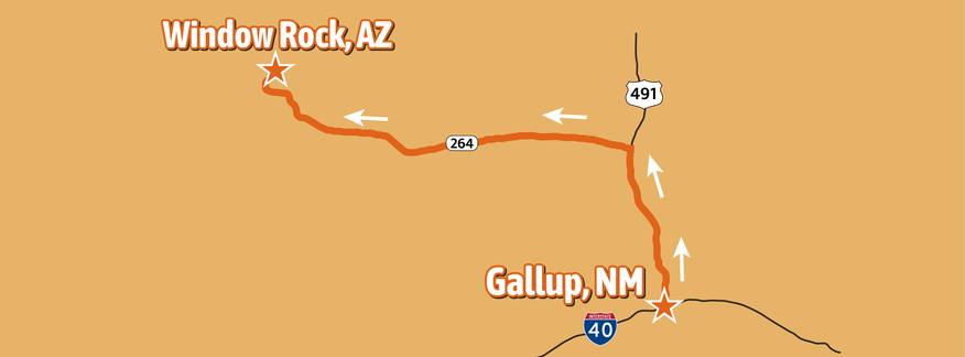 Cover for Gallup, NM to Window Rock